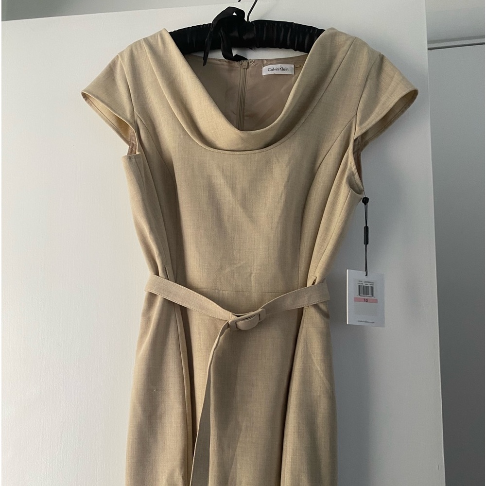 Calvin Klein beige dress